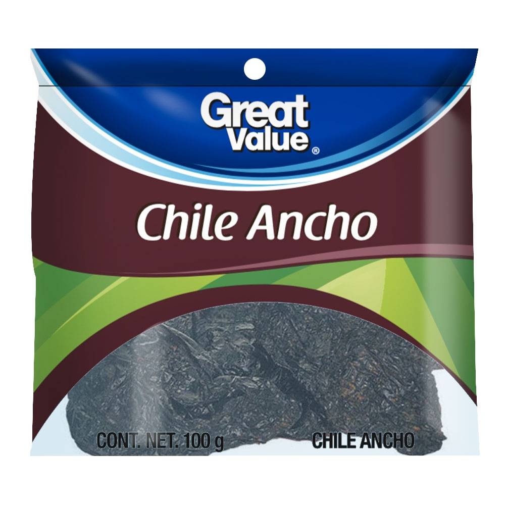 GREAT VALUE CHILE ANCHO SECO