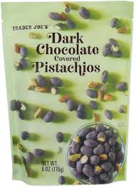 TRADER JOES DARK CHOCOLATE COVERED PISTACHIOS