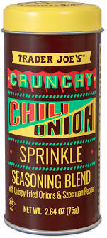 CRUNCHY CHILI ONION SPRINKLE SEASONING TRADER JOES