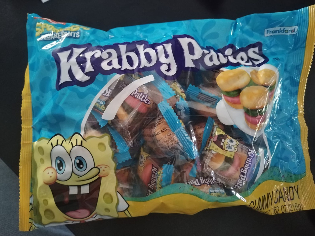 KRABBY PATTIES GUMMY CANDY SPONGEBOB