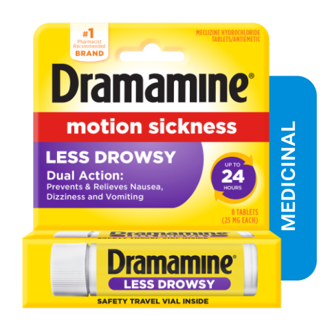 DRAMAMINE MOTION SICKNESS LESS DROWSY DUAL ACTION