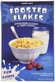 CEREAL FROSTED FLAKES TRADER JOES