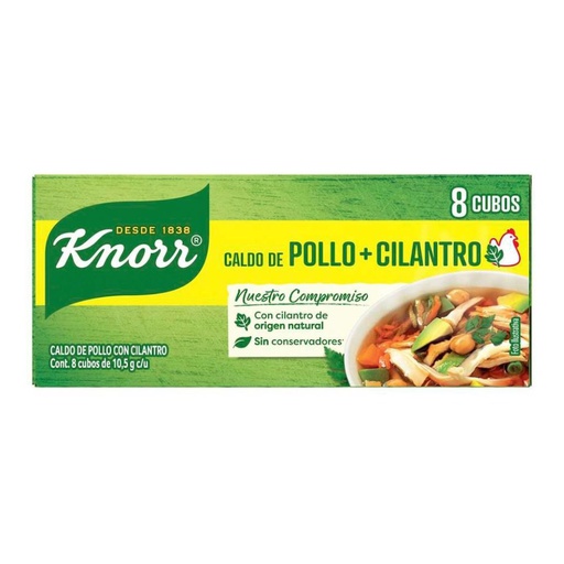 KNORR CUBOS DE POLLO+CILANTRO 