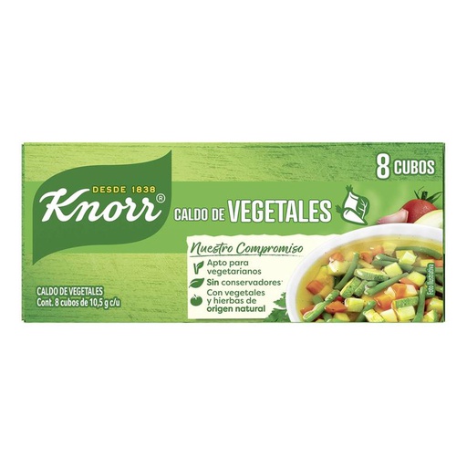 KNORR CUBOS DE CALDO DE VEGETALES 