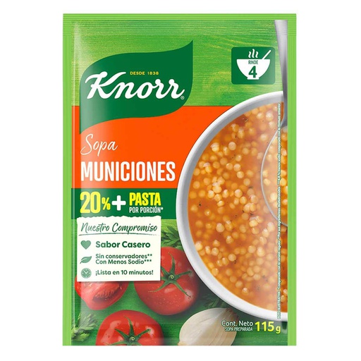 KNORR SOPA DE MUNICIONES 