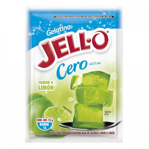 JELLO LIMÓN CERO AZUCAR