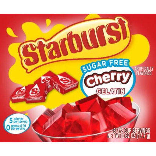 STARBURST CHERRY GELATIN SUGAR FREE