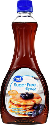 GREAT VALUE MAPLE SUGAR FREE SYRUP