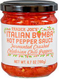 TRADER JOES ITALIAN BOMBA HOT PEPPER SAUCE