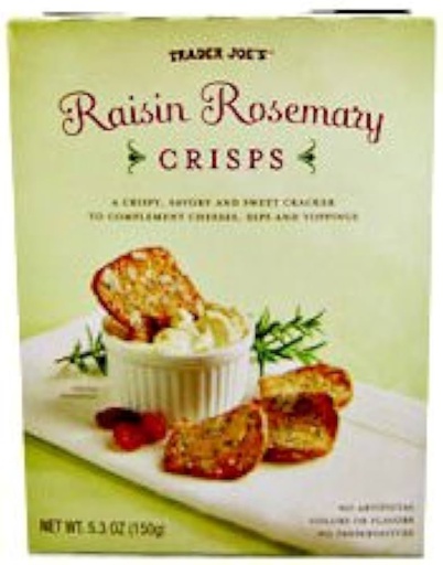 TRADER JOES RAISIN ROSEMARY CRISPS