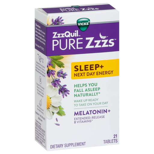 VICKS ZZZQUIL PURE ZZZS SLEEP+ MELATONIN+