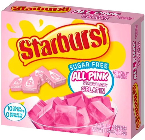 STARBURST ALL PINK SUGAR FREE GELATIN